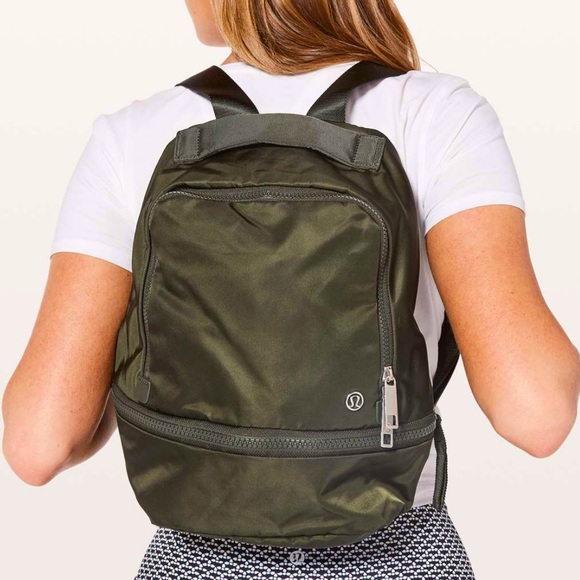 lululemon athletica dark Olive Green Backpack Sleek Durable Design